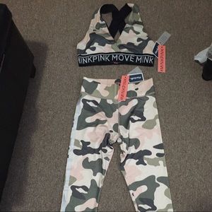 Pink Camo Workout set